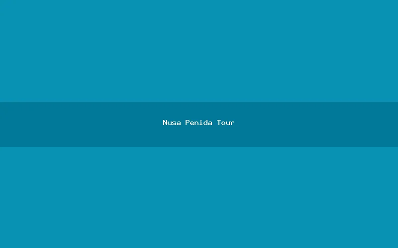 Nusa Penida Tour
